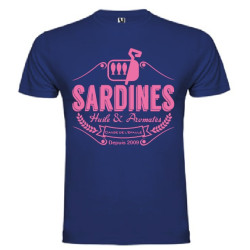 Tee Shirt Sardines 2 Bleu