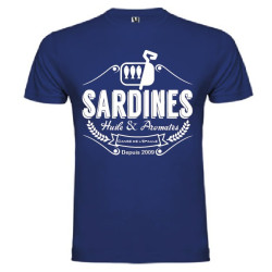 Tee Shirt Sardines 2 Bleu