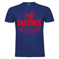Tee Shirt Sardines 2 Bleu