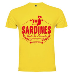 Tee Shirt Sardines 2 Jaune