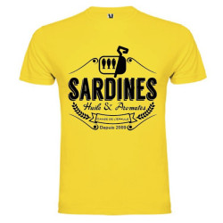 Tee Shirt Sardines 2 Jaune