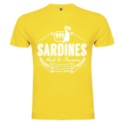 Tee Shirt Sardines 2 Jaune