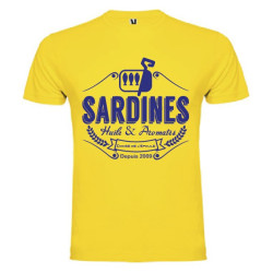 Tee Shirt Sardines 2 Jaune