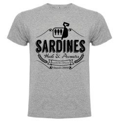 Tee Shirt Sardines 2 Gris