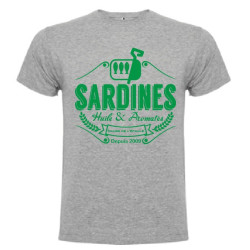 Tee Shirt Sardines 2 Gris