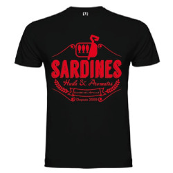 Tee Shirt Sardines 2 Noir