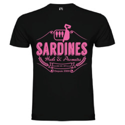 Tee Shirt Sardines 2 Noir