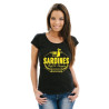 Tee Shirt femme Sardines 2 Noir