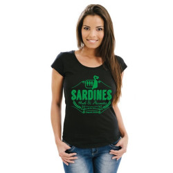 Tee Shirt femme Sardines 2 Noir