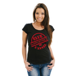 Tee Shirt femme "Élue supportrice de l'année" Noir