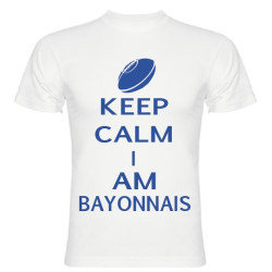Tee Shirt Keep Calm I Am Bayonnais