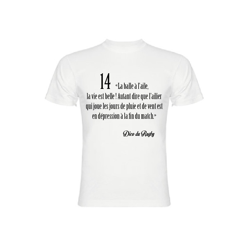 Tee Shirt Dico du Rugby n°14