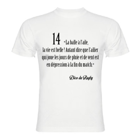 Tee Shirt Dico du Rugby n°14