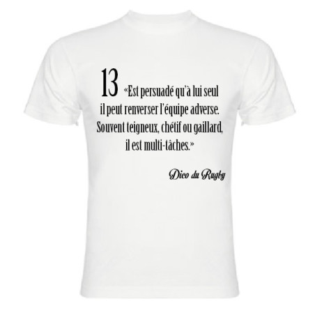 Tee Shirt Dico du Rugby n°13