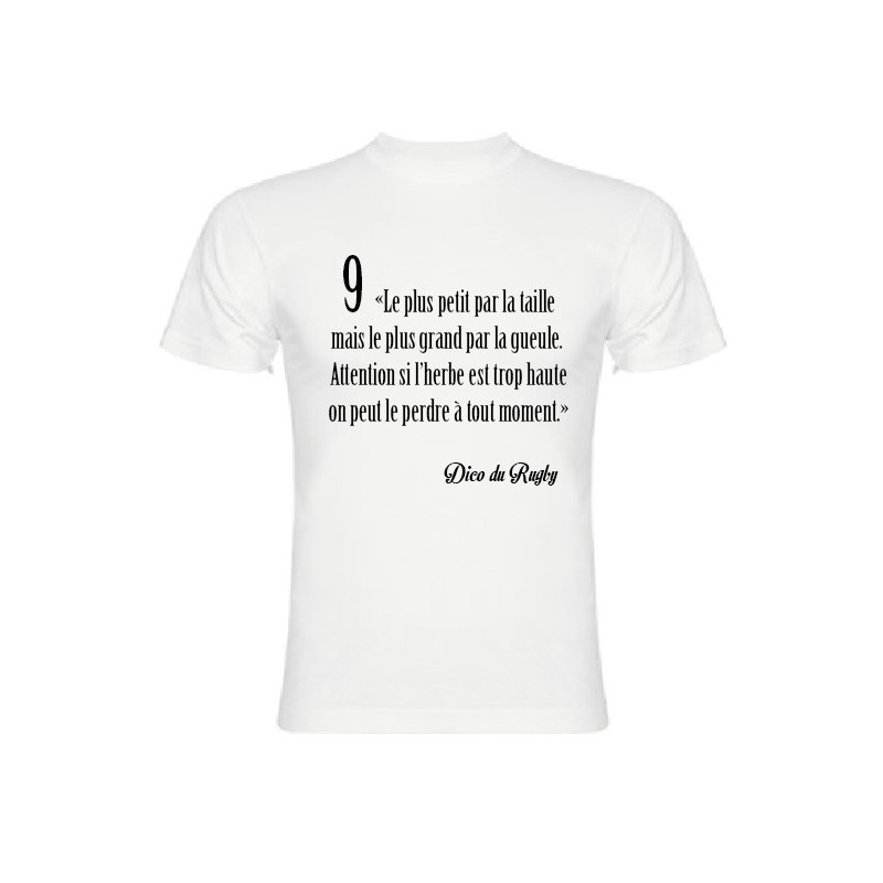 Tee Shirt Dico du Rugby n°9