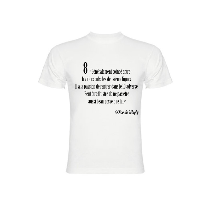 Tee Shirt Dico du Rugby n°8