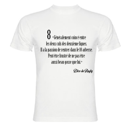 Tee Shirt Dico du Rugby n°8