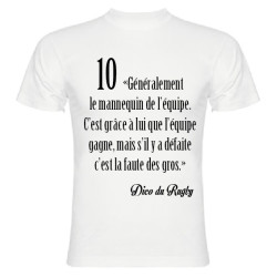 Tee Shirt Dico du Rugby n°10
