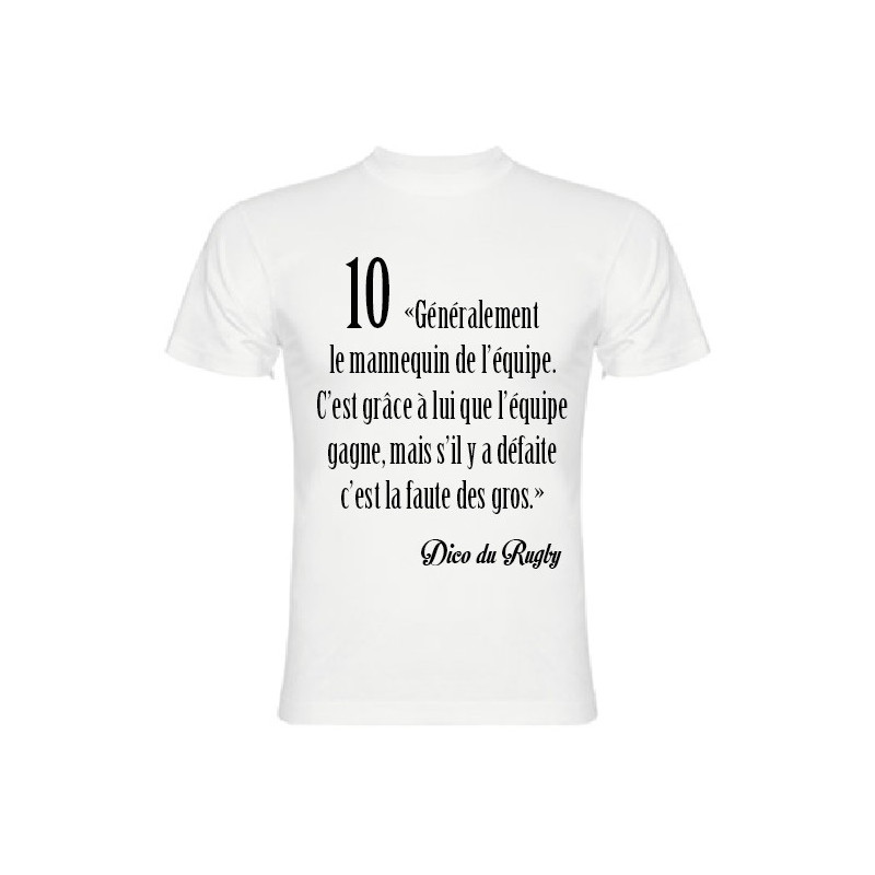 Tee Shirt Dico du Rugby n°10