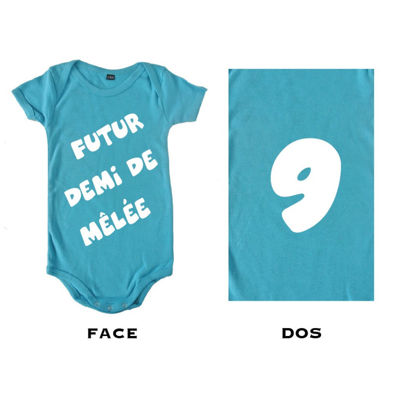 Body bébé Futur Demi de mêlée