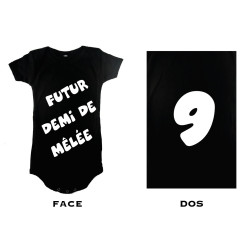 Body bébé Futur Demi de mêlée