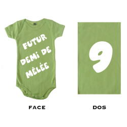 Body bébé Futur Demi de mêlée