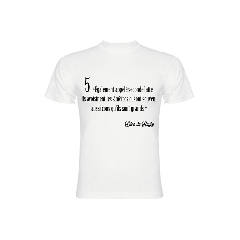 Tee Shirt Dico du Rugby n°5