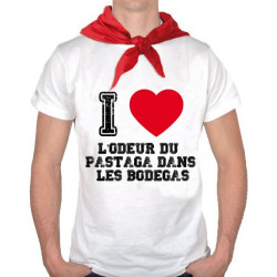 Tee Shirt I Love l'odeur du pastaga + bandana