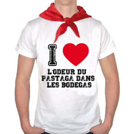 Tee Shirt I Love l'odeur du pastaga + bandana