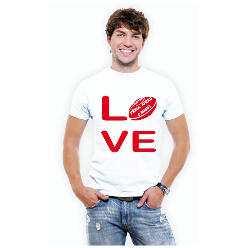 Tee Shirt Love Féria, Apéro & Rugby