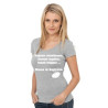Tee shirt Maman de Rugbyman Gris