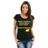 Tee shirt Maman de Rugbyman Noir