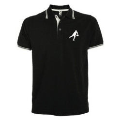 Polo Essentiel bicolore Noir