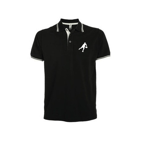 Polo Essentiel bicolore Noir