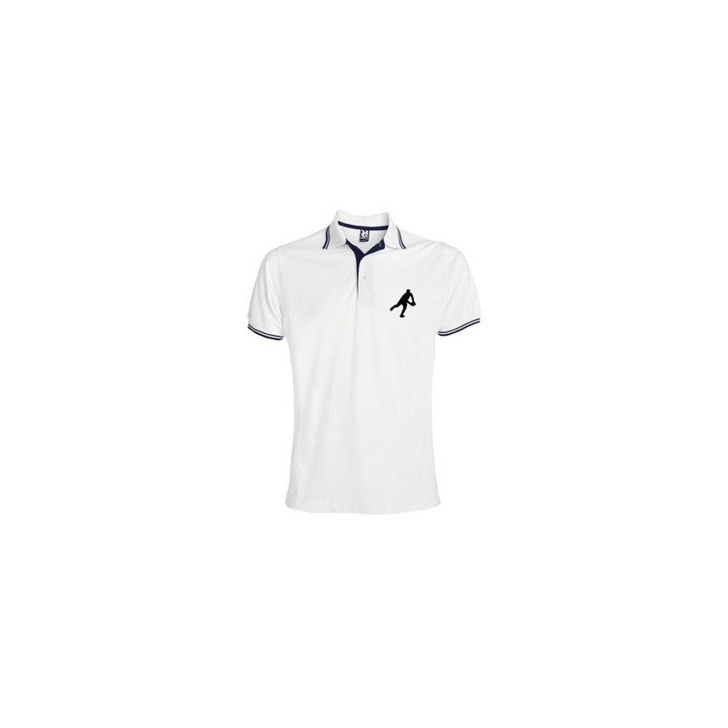 Polo Essentiel bicolore Blanc