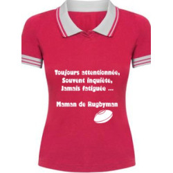 Polo Maman de joueur Rose 