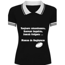 Polo Maman de joueur Noir 