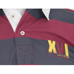 Polo XVI ème Homme ML Rayé BORDEAUX BEGLES