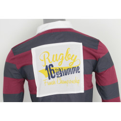 Polo XVI ème Homme ML Rayé BORDEAUX BEGLES