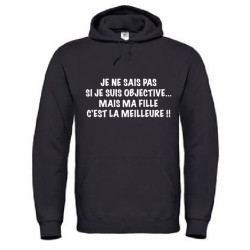 Sweat femme ma fille c'est la meilleure !!