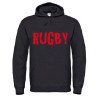 Sweat Rugby Cracked Noir