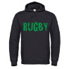 Sweat Rugby Cracked Noir