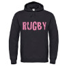 Sweat Rugby Cracked Noir