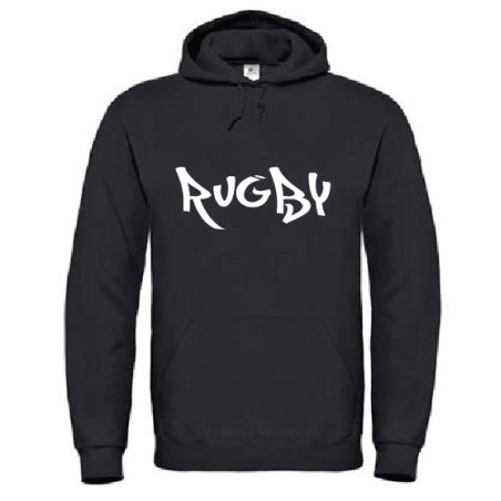 Sweat Rugby Wazted Noir