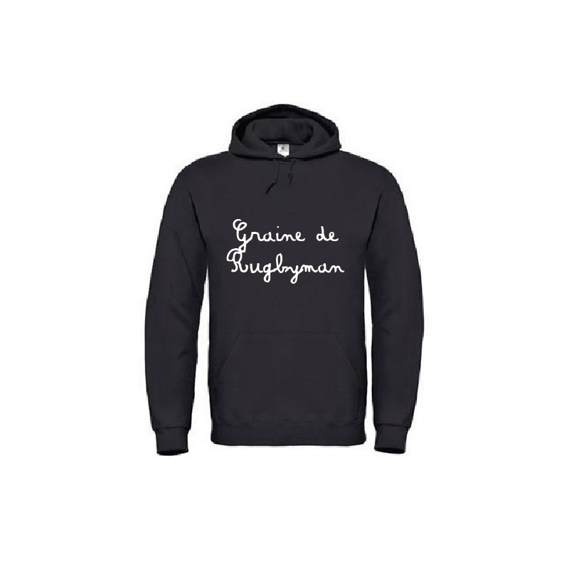 Sweat Junior Graine de Rugbyman Noir