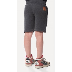 Short molleton Rugby Division junior Gris foncé/orange