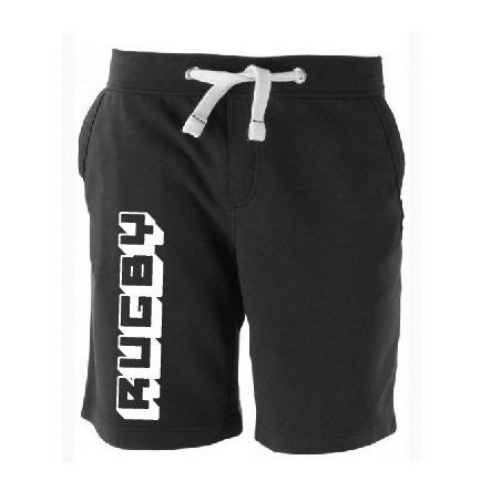 Bermuda molleton Rugby Tetris Noir
