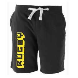 Bermuda molleton Rugby Tetris Noir