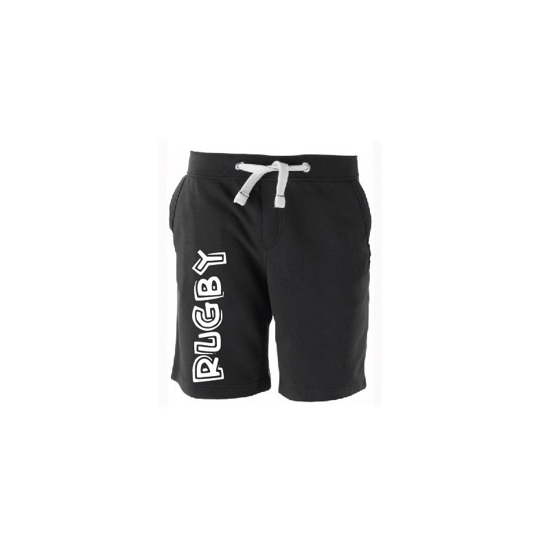 Bermuda molleton Rugby Hell Noir