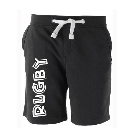 Bermuda molleton Rugby Hell Noir